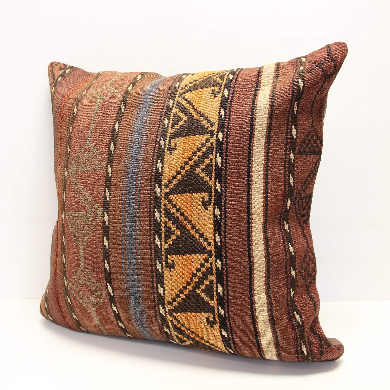 Decorative kilim pillow 24x24 inch Huge Kilim pillow Home
