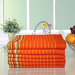 Urban Villa Kitchen Towels Waffle Stripes Dish