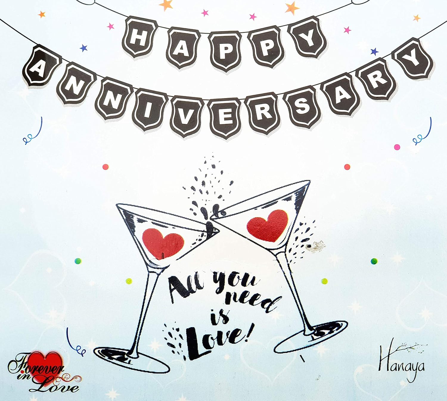 My Party Suppliers Happy Anniversary Banner Amazon In Toys Games
