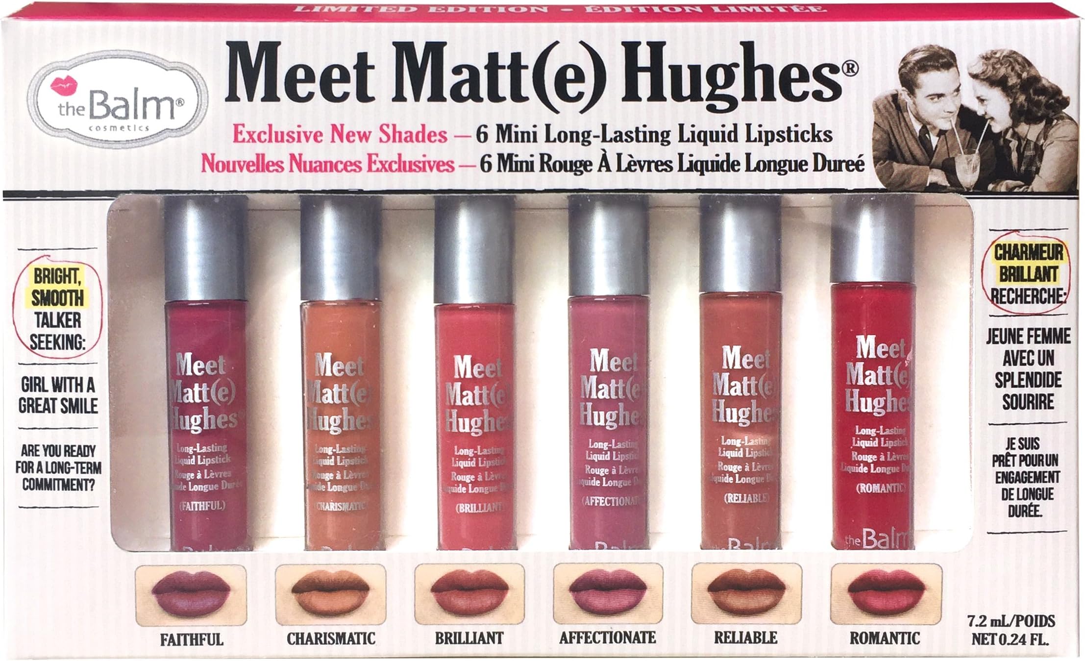 theBalm Meet Matt(e) Hughes Set of 6 Mini Long-Lasting Liquid Lipsticks