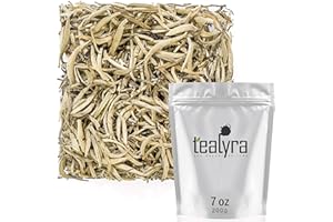 Tealyra - Imperial Yunnan Silver Needle - White Loose Leaf Tea - Top Chinese White Tea - Caffeine Level Low - 200g (7-ounce)