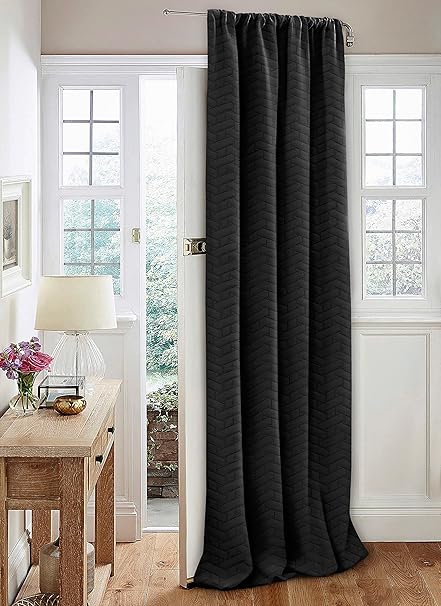 Embossed Thermal Door Curtain Panel 46 X 84 Energy Saving