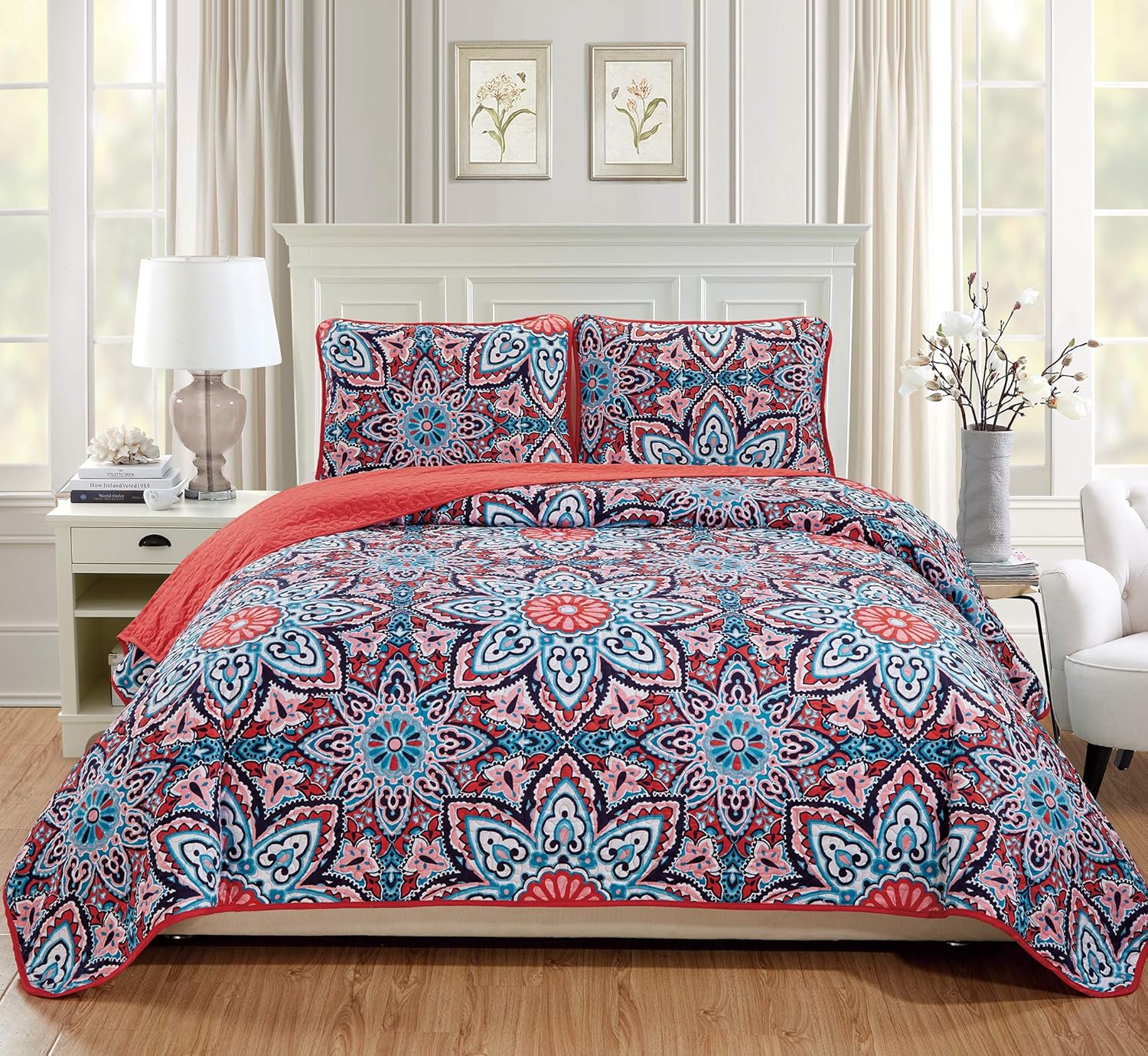 Best Turquoise And Red Bedding
