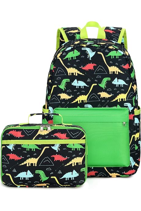 3-Piece Boys Backpack Set With Lunch Box & Pencil Case - 17" School Bag For Toddler, Preschool, Kindergarten