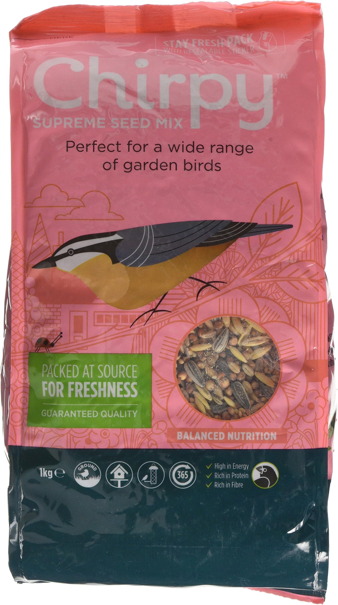 Chirpy Supreme Seed Mix, 1 kg