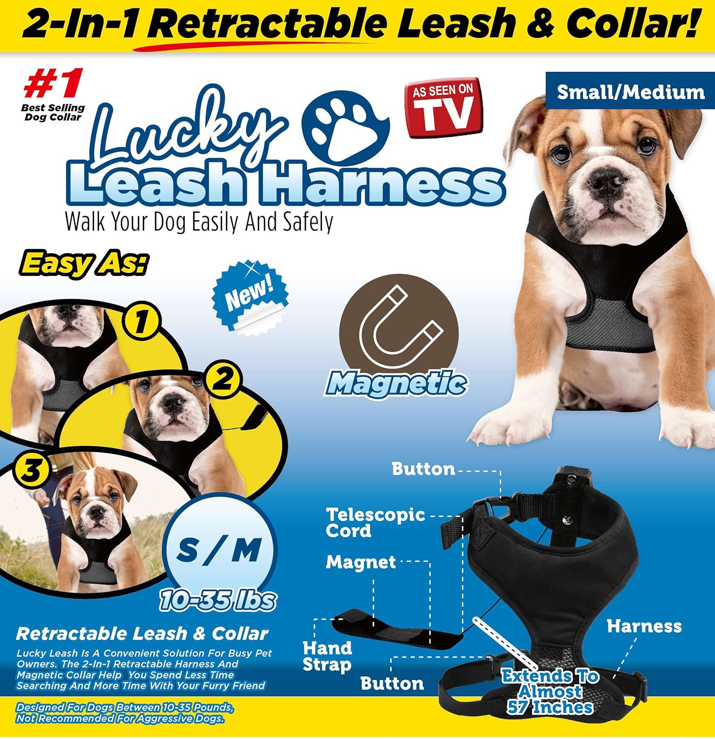 Lucky Leash As Seen on TV Magnetic 