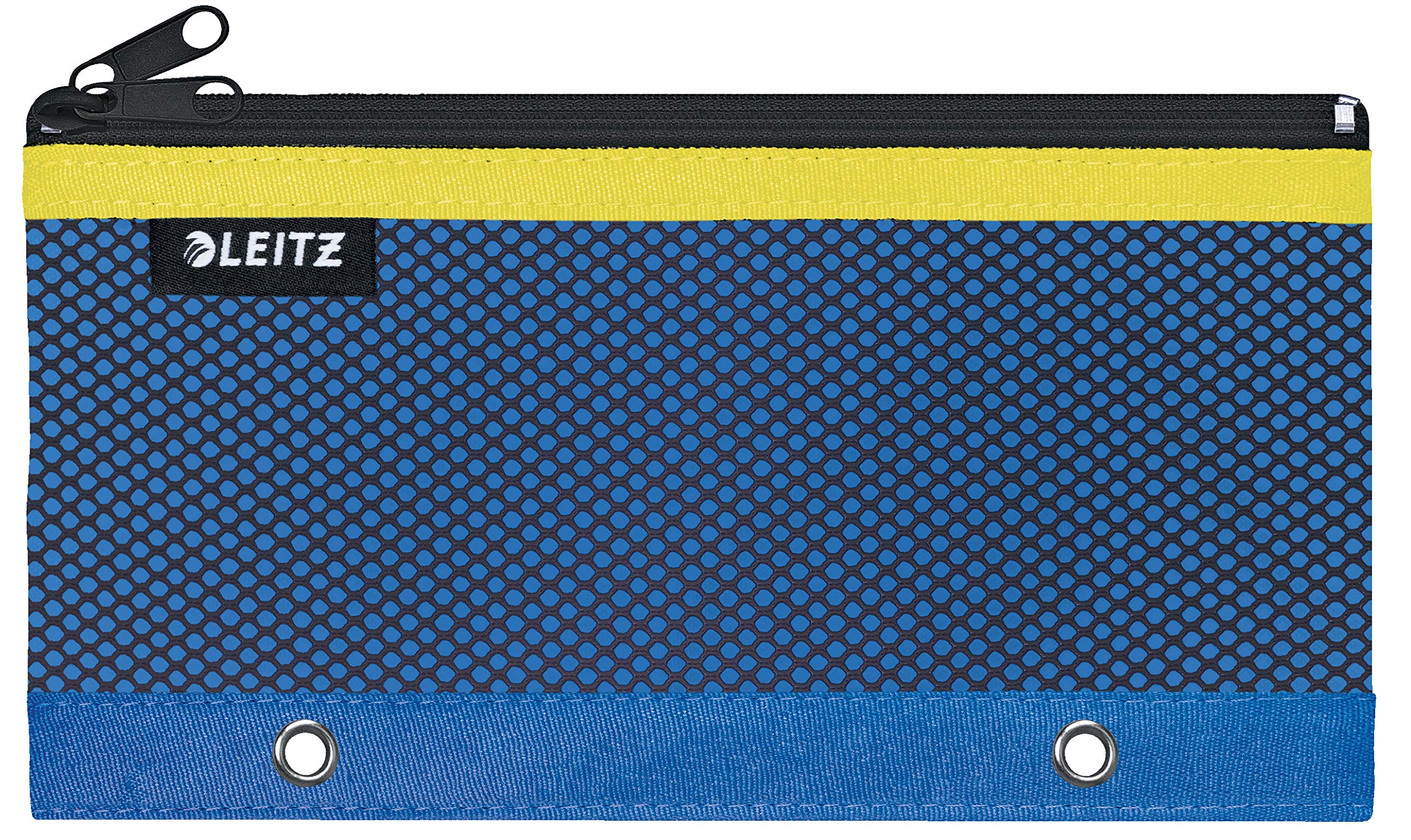 Leitz 2 Pocket Pencil Case Wallet with Eyelets, Blue, Urban Chic Range, 60130032