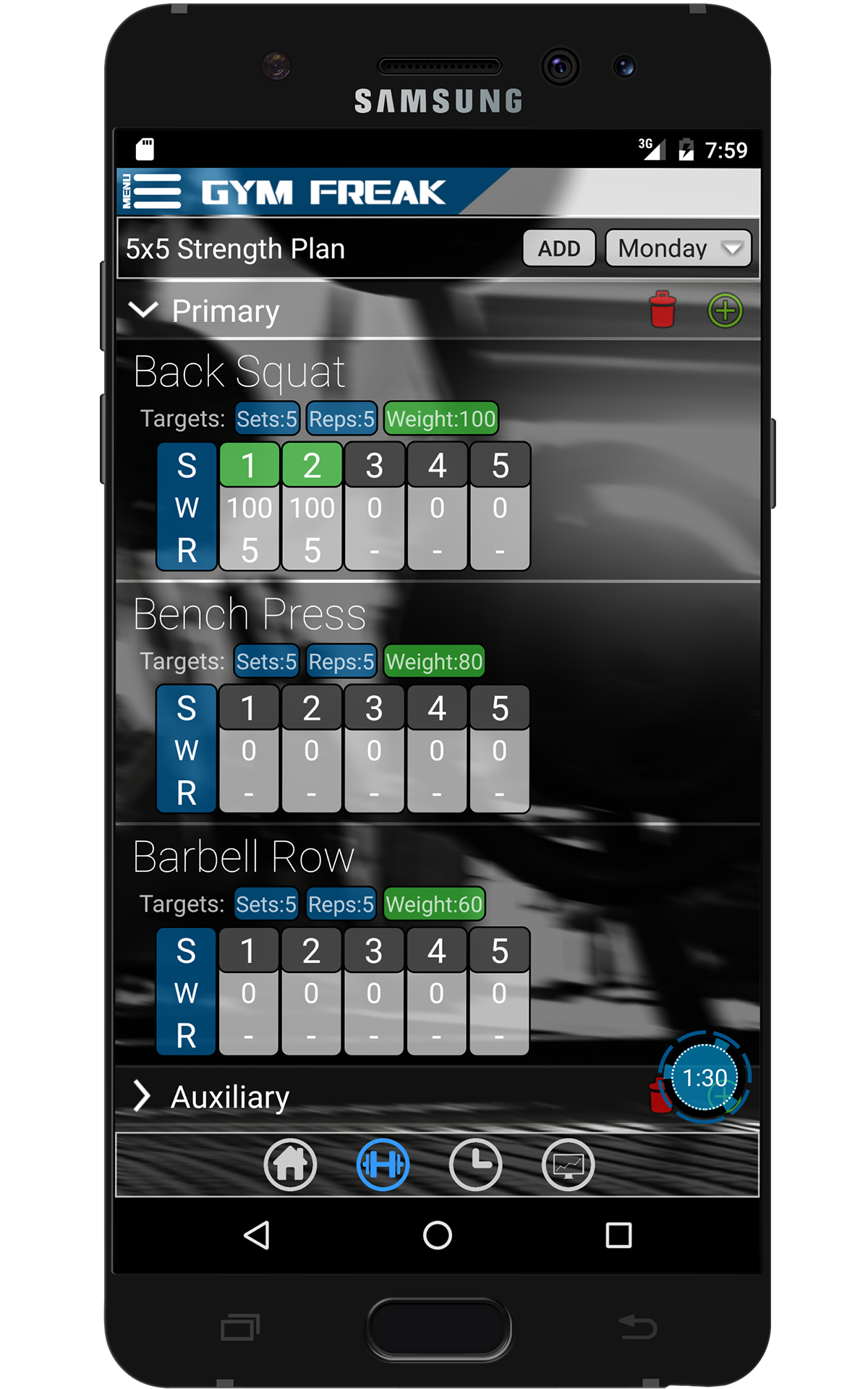 Gym Freak Workout and Body Composition Journal Apps & Games