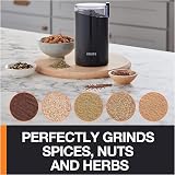 KRUPS F2034238 Coffee Mill and Spice Grinder 200W 75g Capacity Black view 2