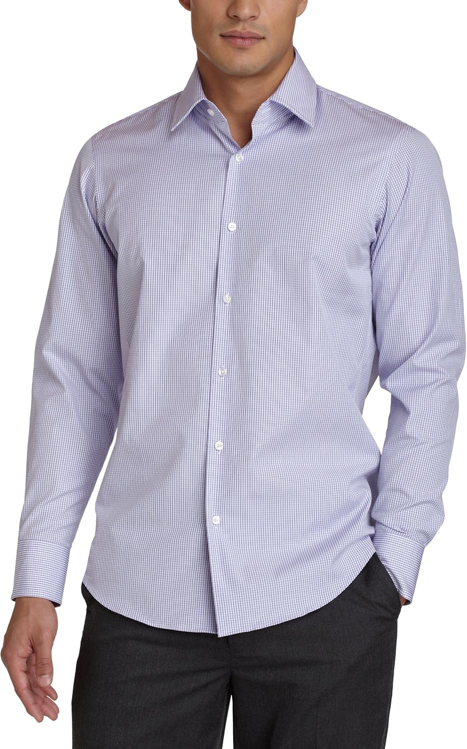 Hugo Boss Men's Enzo Regular Fit Dress Shirt, Dark Purple at Amazon Men