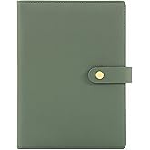 Aesthetic A5 Binder with 6 Golden Rings - Refillable & Sturdy Planner w Pockets Keeps You Perfectly Organized - Mini Notebook with Magnetic Closure Works Great as Photocard Binder for All Your Cards