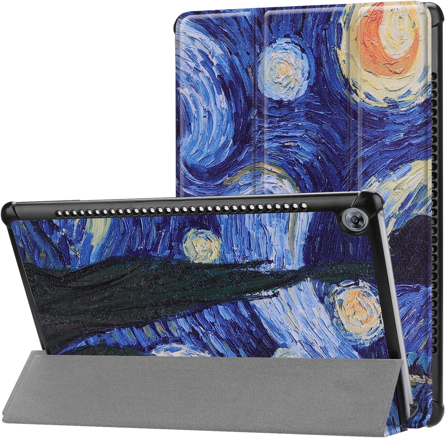 Ratesell Case Compatible with Huawei MediaPad M5 10.8 Case - Premium Folio Smart-Shell Stand Case Cover with Auto Sleep/Wake for Huawei MediaPad M5 10.8 inch Tablet Painting