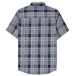 Dubinik Men's 4X-Large Teal Navy Short Sleeve