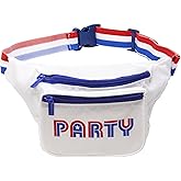 Funny Guy Mugs Red White Blue Party Premium USA Fanny Pack