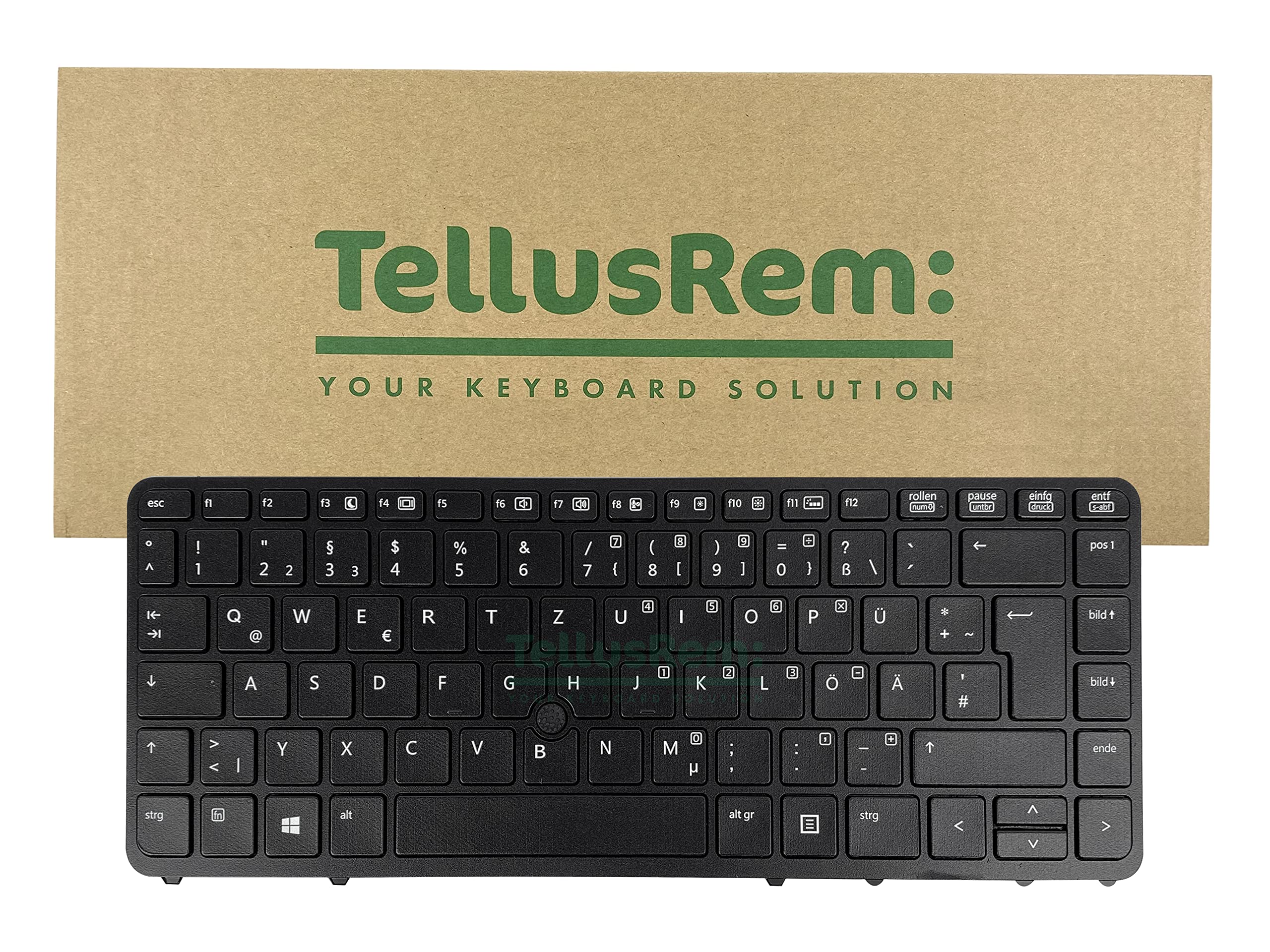 replacement German backlit keyboard for HP 840 G1, 840 G2, 850 G1, 850 G2
