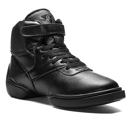 Rumpf 1500 Jazz Street Hip Hop Fitness Sport Tanz High Top Sneaker Farbe schwarz und weiß