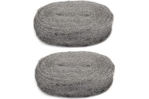 PAPILLON 60FT Steel Wool Fill Fabric Roll, Coarse Wire Wool Hardware Cloth DIY Kit, Gap Blocker to Keep Annoying Animals Away from Holes/Wall Cracks/Siding/Pipeline/Vents in Workshop/House/Garage