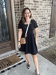 OFEEFAN Plus Size Dresses for Women Black Summer