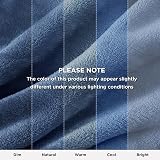 Bedsure Fleece Throw Blanket 150x200 cm Mineral Blue Microfibre view 6