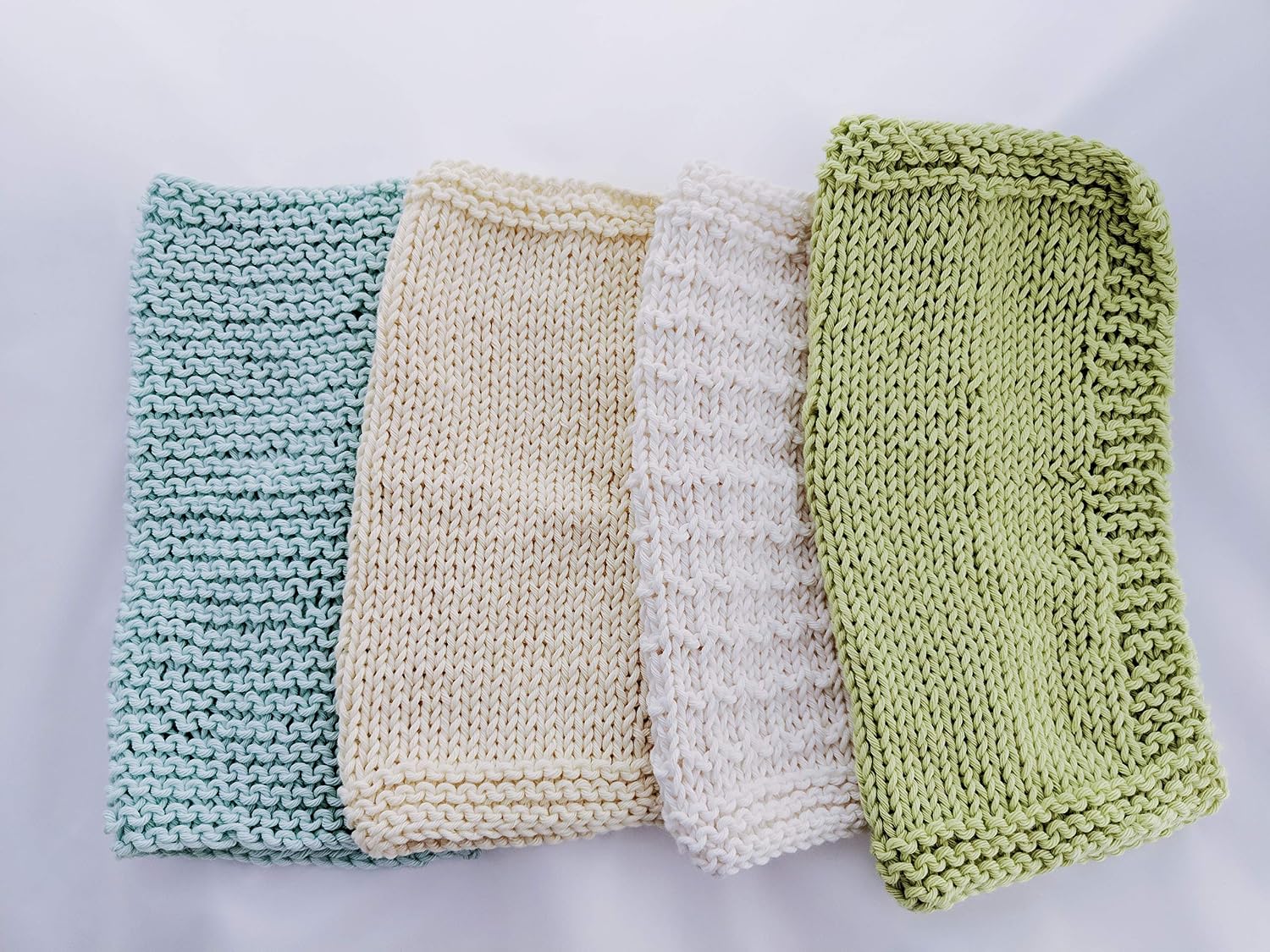 mindfulknits Beginner’s Knitting Kit with Knitting Needles, Yarn Needles & 100% Cotton Knitting Yarn (4), Make Washcloths - Image 5