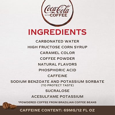 Buy Coca Cola With Coffee Dark Blend 12 Fl Oz Pack Of 4 Online In Indonesia B085wtl87w