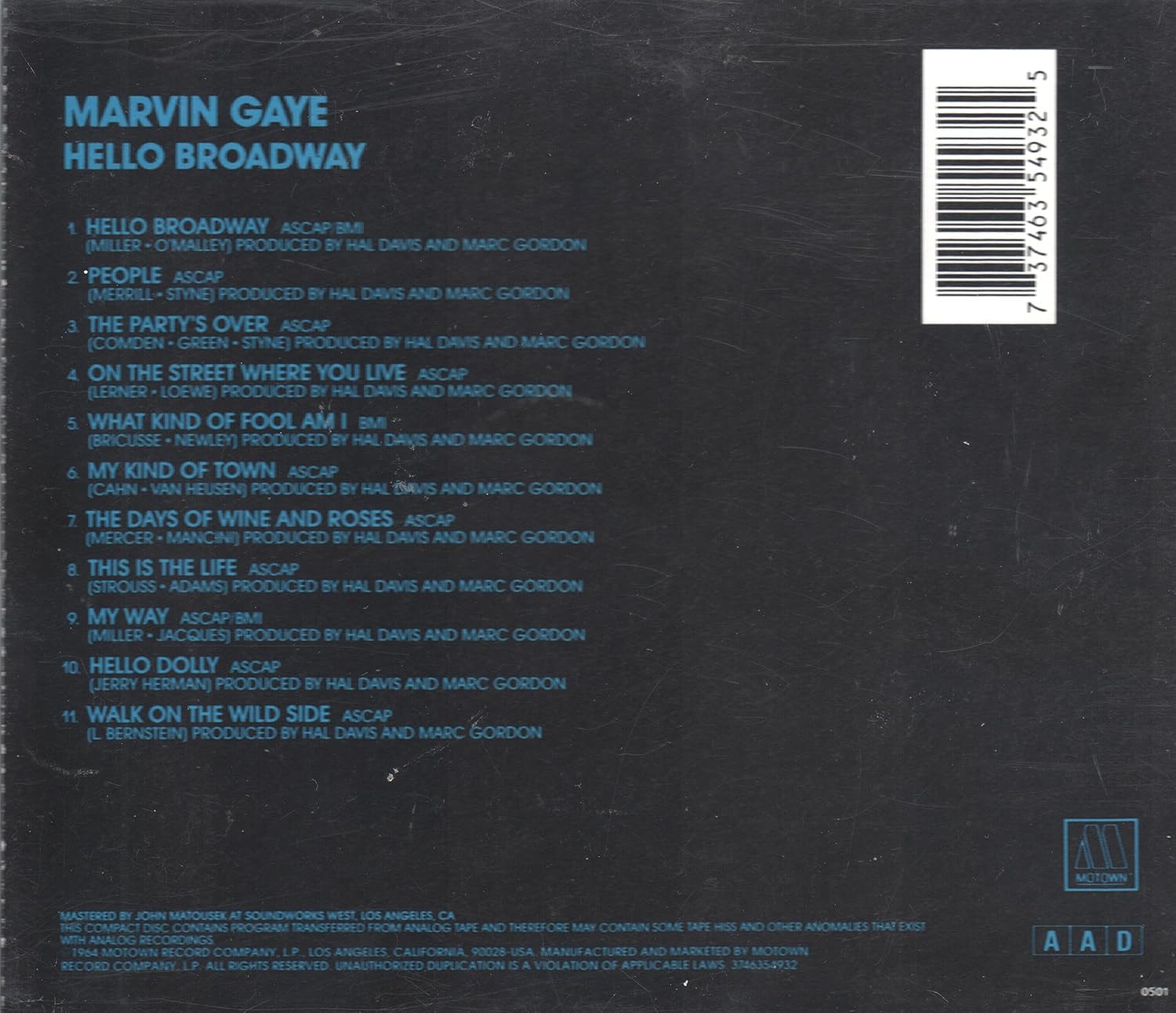 Hello Broadway Gaye Marvin Amazon De Musik amazon de