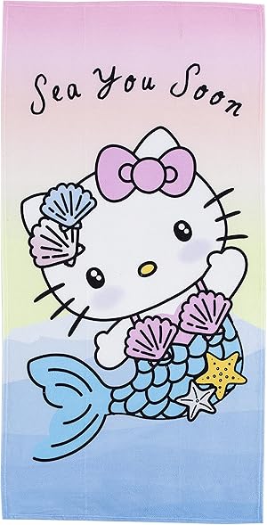 Northwest Hello Kitty Strandtuch, 76,2 x 152,4 cm, Sea You Soon