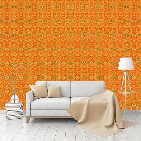 Amazon 火と炎柄peel Stick Textured壁紙by Customwallpaper Com Pd 5002 21 100 1 0 Decal 壁紙