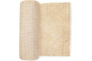 LUSYDECO 36" Width Rattan Cane Webbing Roll 12 Feet Length Hexagon Weave Pre-Woven Cane Mesh Net Open Weave Wicker Cane Webbing Rattan Sheet for Furniture, Chair, Cabinet, Ceiling (12 FEET)