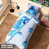 Disney Stitch Duvet Cover Set Kids Teens Bedding Single or Double - Blue Stitch view 4