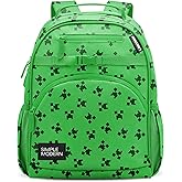 Simple Modern Medium Minecraft Toddler Backpack for School Girls and Boys | Kindergarten Elementary Kids Backpack | Fletcher Collection | Kids - 15" tall | Minecraft Creeper