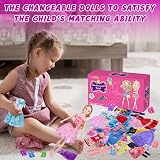 GOLMUD 135 Pcs Doll Clothes Set for 11.5 Inch Dolls Baby Dress Up view 7