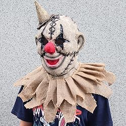 Scarecrow Mask Burlap Sack Clown Mask Creepy Full