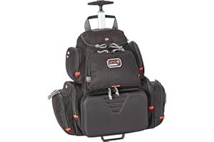 G. OUTDOOR PRODUCTS G5 Outdoors G.P.S. GPS-1711ROBP Rolling Handgunner Backpack, Black, Small