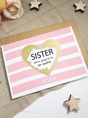 Pregnancy Announcement Card For Sister Mum Husband Dad Sister Aunty