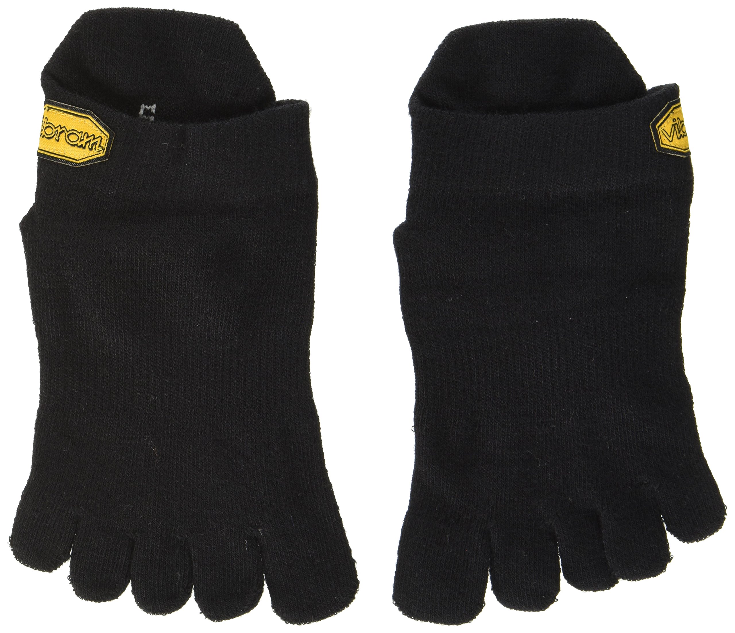 Vibram FiveFingers Men's Athletic No Show Socks, Men, S15N02S, Black, S