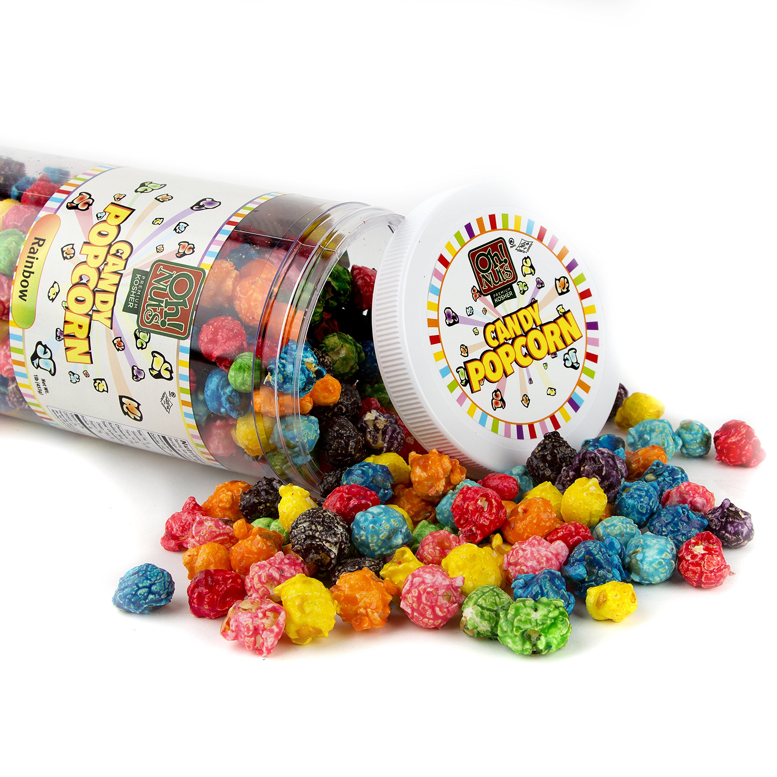 Rainbow Assorted Candy Coated Popcorn (1 Pound) Oh! Nuts on Galleon
