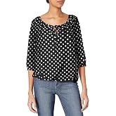 Star Vixen Women's 3/4 Sleeve Peasant Top