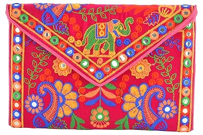 Joypur Trsors Womens Clutch (Multi-Coloured, JTSH_0027C_Vlevet Clutch_Purple_DELE)