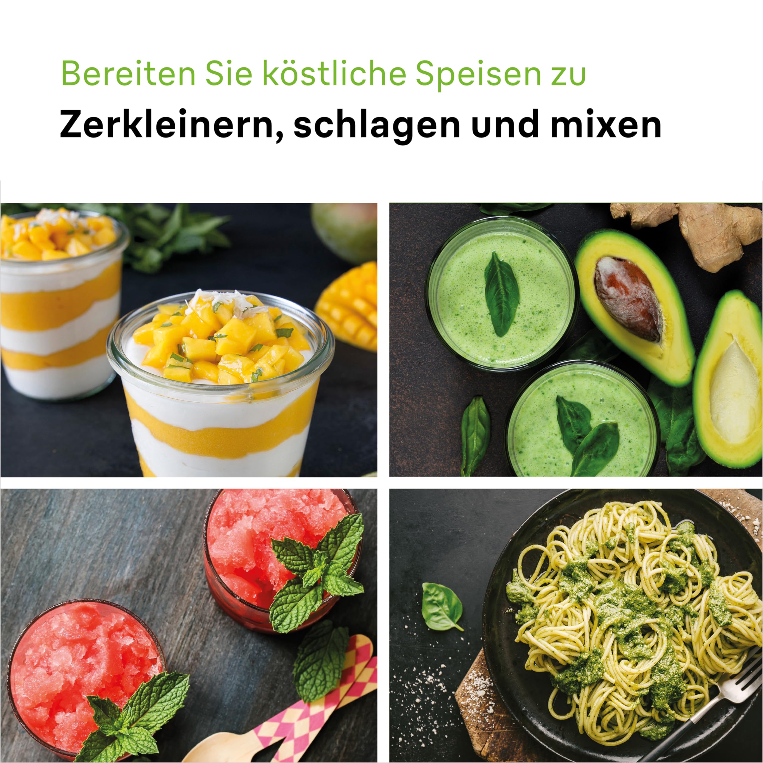 Braun MultiQuick 7 - Stabmixer mit SplashControl-Technologie, ActiveBlade System, Präzise Geschwindigkeitsregelung, 1,25L Standmixer, Zerkleinerer, Schneebesen, 600 ml Becher, 1000W, Schwarz (MQ7045X) 5