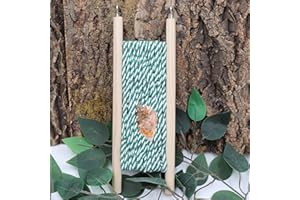 Jinkoozz Hermit Crabs Climbing Ladder Bridge, Rope and Wood Reptile Climbing Toy, Small Animals Cage Accessory, Suitable for Lizard Chameleon Hermit Crab Hamster Chinchilla Guinea Pig