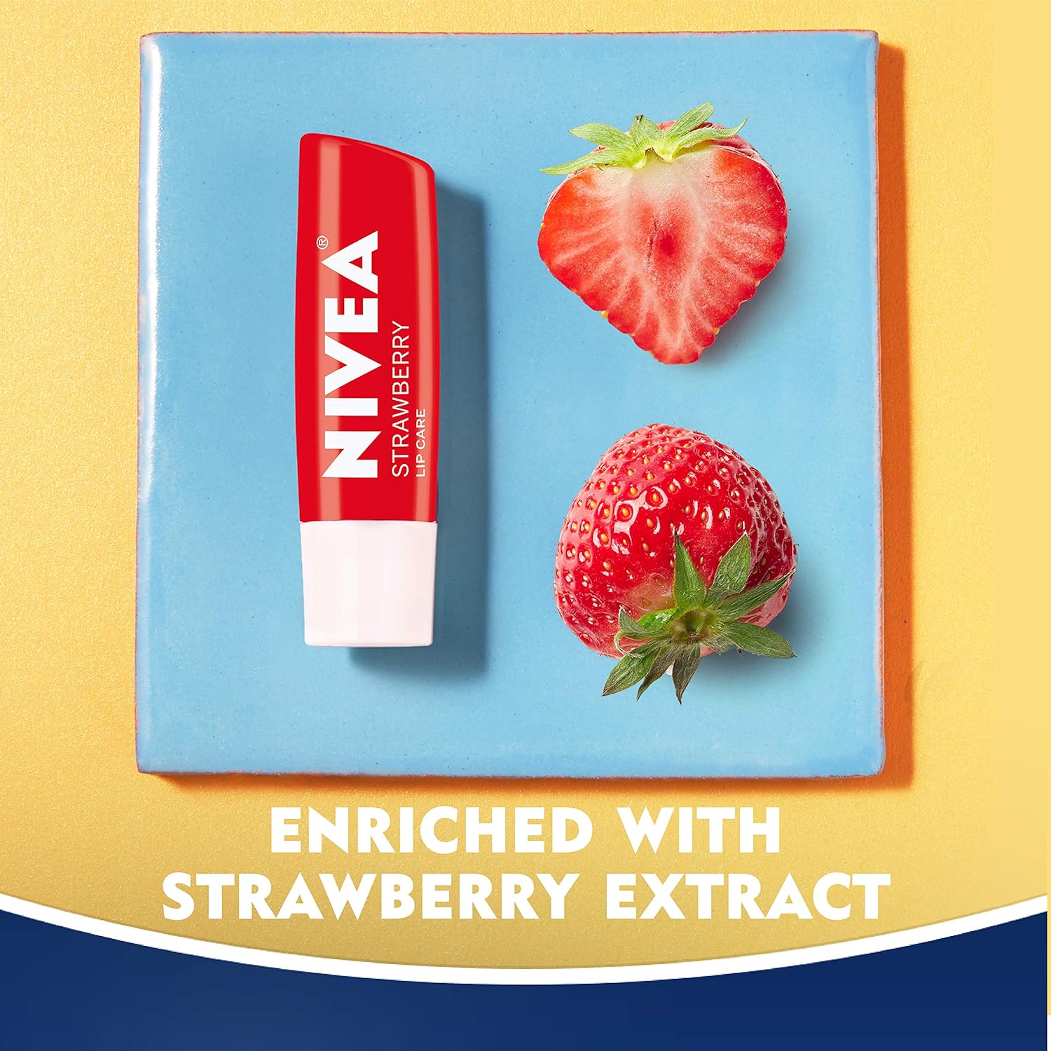 NIVEA Lip Care Fruit Variety Pack - Tinted Lip Balm for Beautiful, Soft Lips - Pack of 4 : Beauty