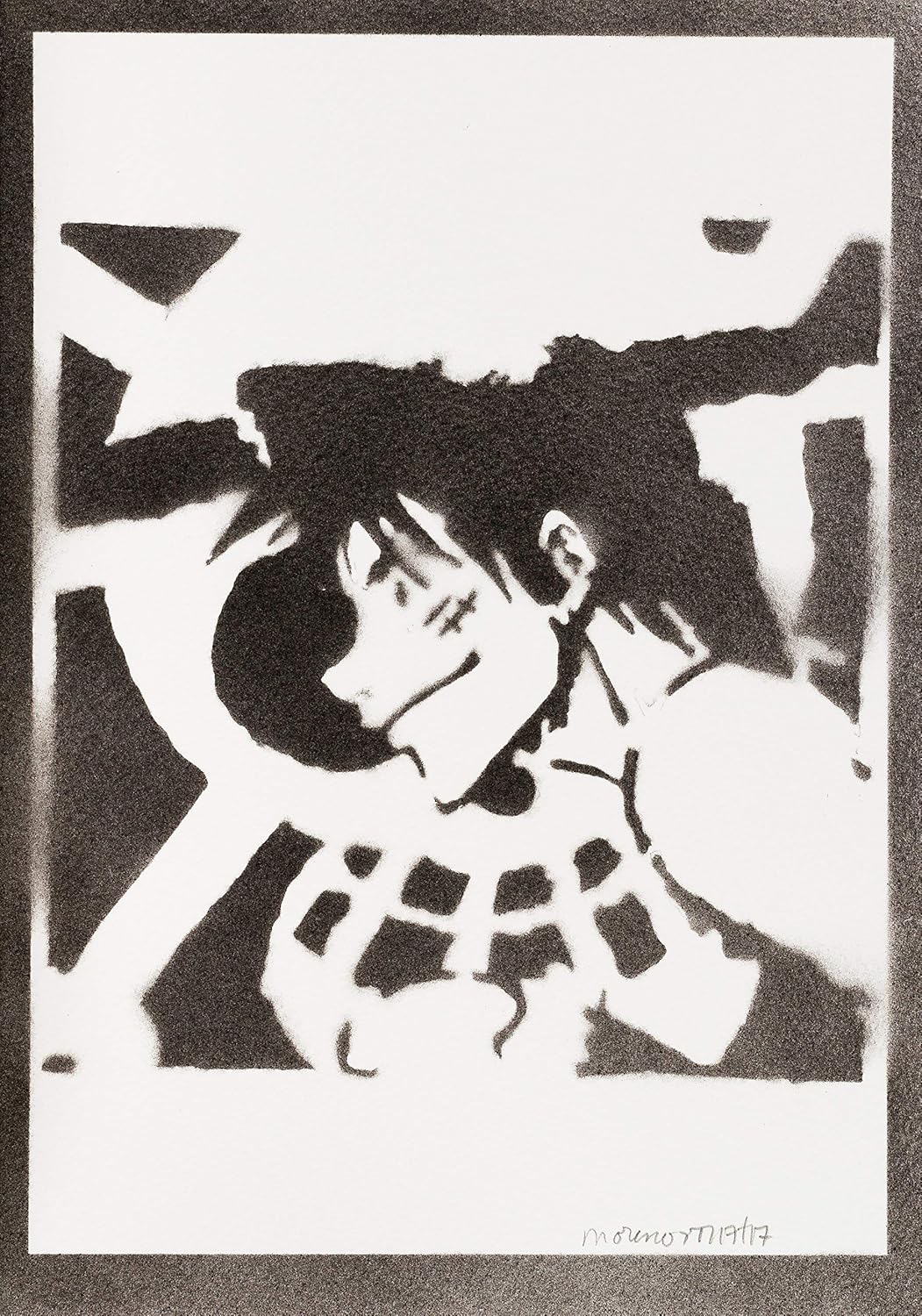 Luffy One Piece Poster Handmade Graffiti Sreet Art Artwork