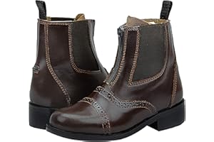 Hispar Kids Children Challenger Zip Zipped Paddock English Horse Riding Leather Boots