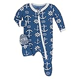 KicKee Pants Little Boys Print Footie with Zipper