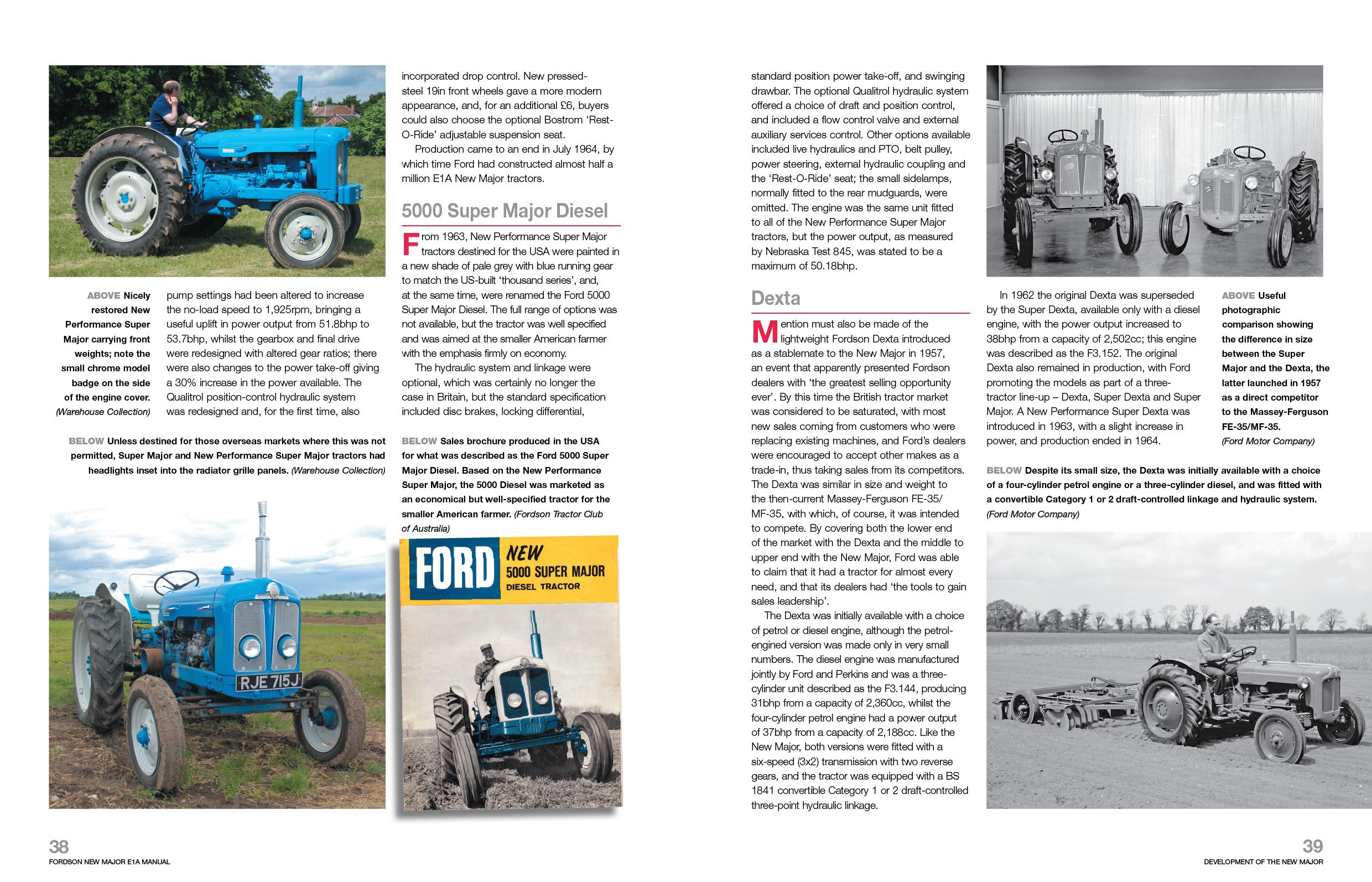 Fordson New Major E1A Enthusiasts' Manual: An insight into the development,  engineering, production and uses of Dagenham's first all-new agricultural  ...