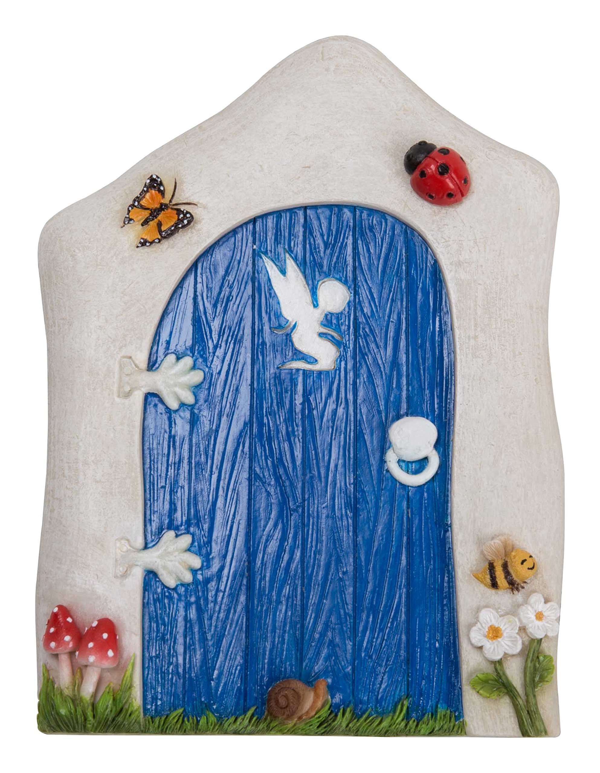 Blue Fairy Door Miniature World Animated (MW06-007)