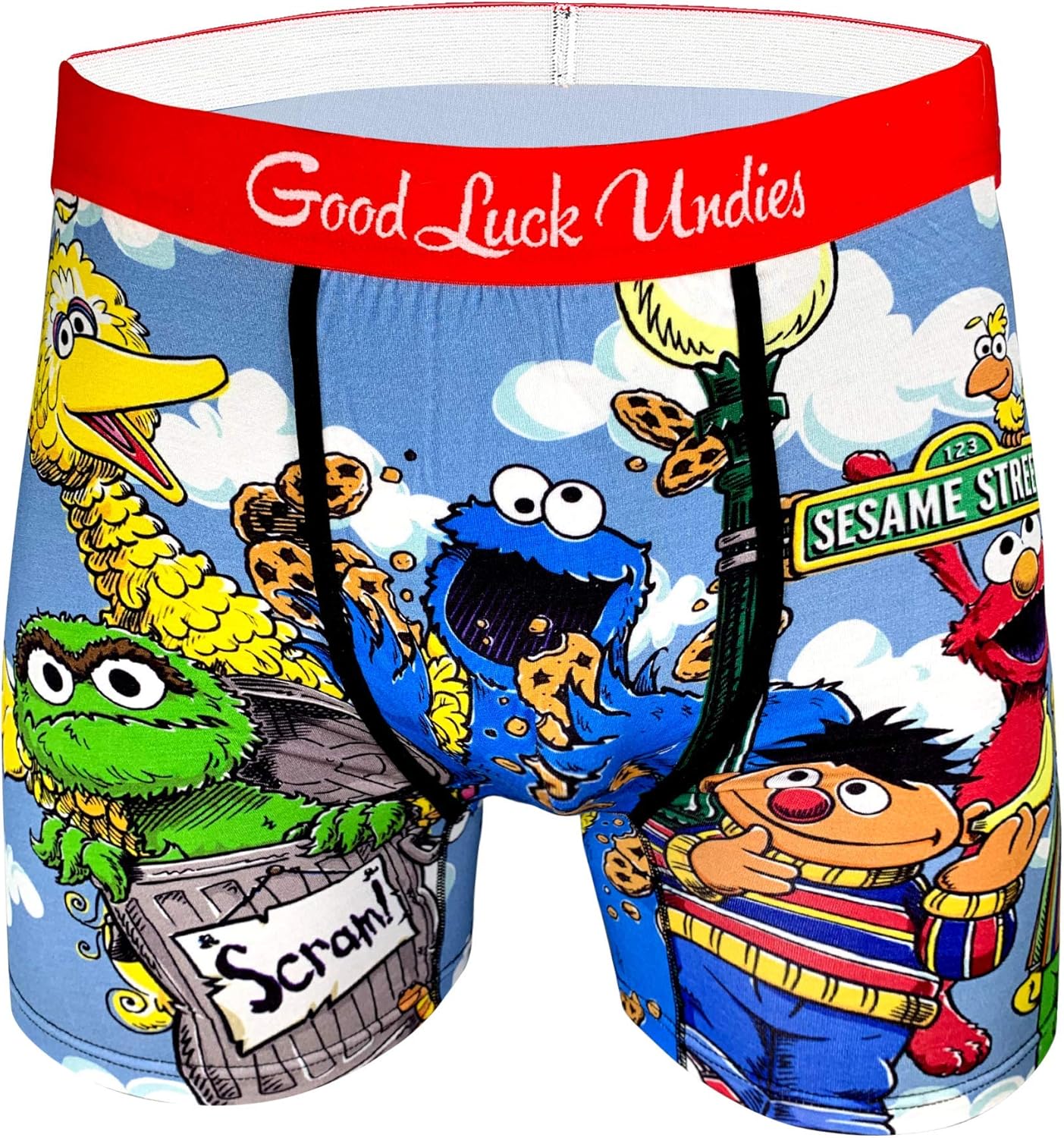 Good Luck Undies Men's Sesame Street Boxer Brief Underwear Amazon.ca