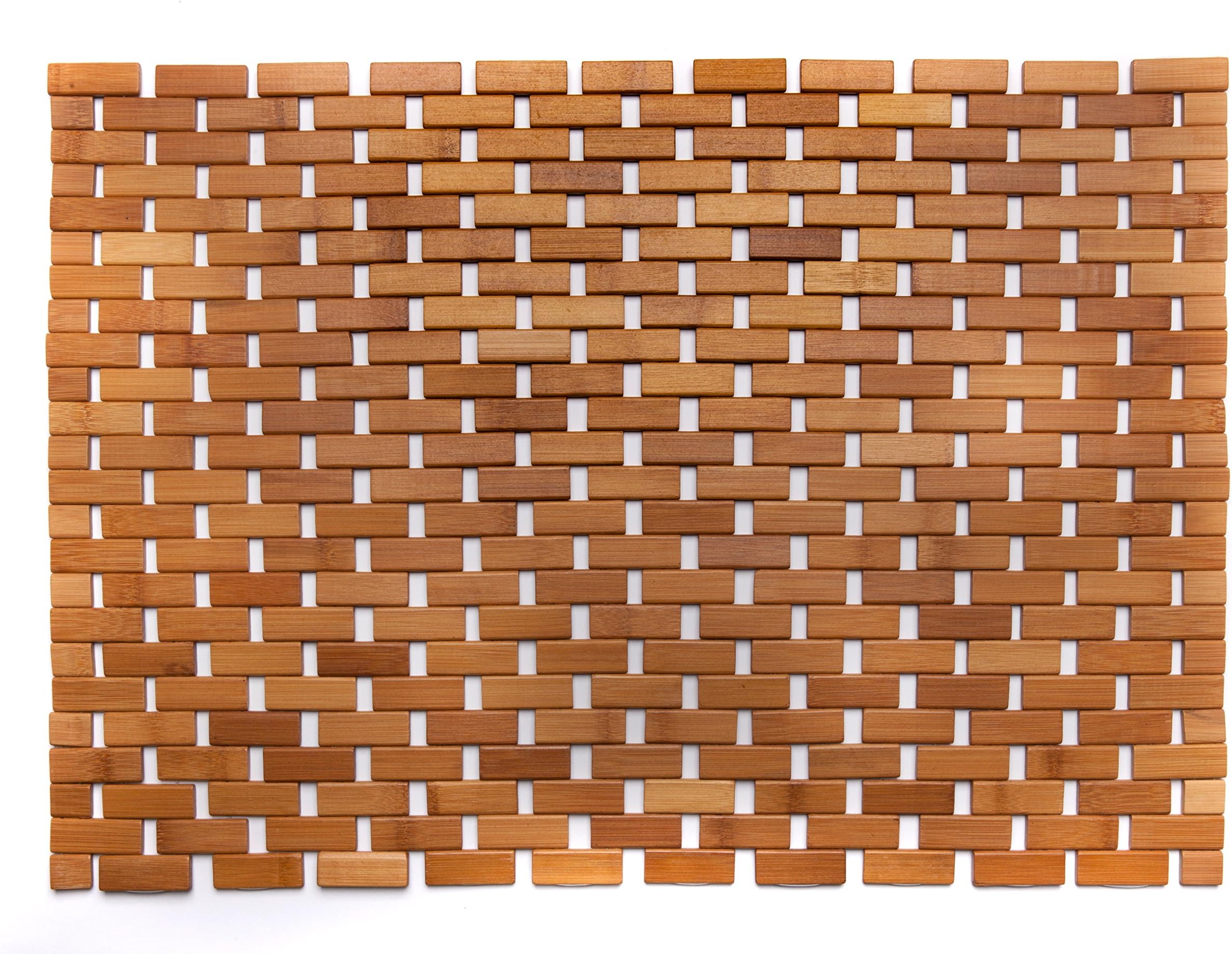 Flexible Bamboo Mat, 20 Inches by 26 Inches, with Silicone Rubber Pads and High Strength Nylon Cord. A Perfect Complement for the Eco-Conscious and Environmentally Friendly Home
