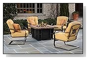 5pc Florine Outdoor Patio Fire Pit Table Seating Set